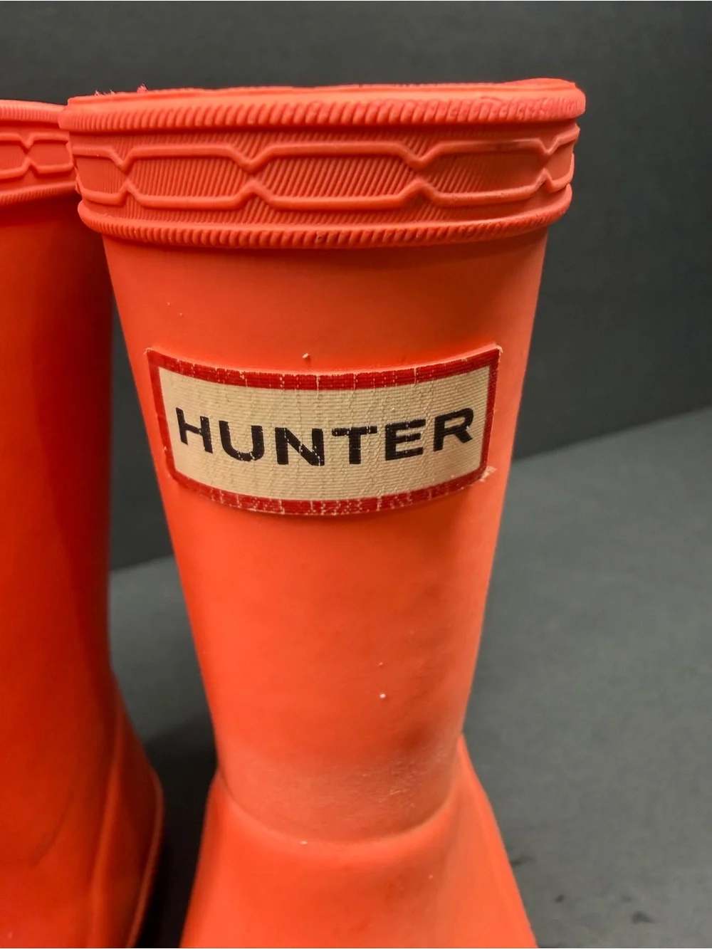 Hunter Kids Waterproof Red Rain Boots